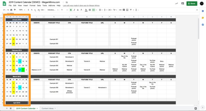 Building a Content Calendar